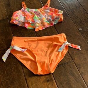 Justice 2pc girls bathing suit